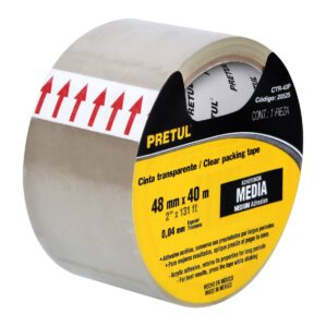 Cinta de Empaque Transparente 40mx48mm Pretul