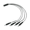 Cable Divisor de Energia tipo Pulpo 1 a 4 para CCTV, Volteck