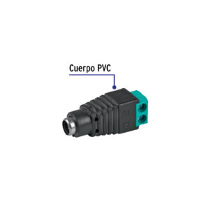 Conector de energia para CCTV tipo hembra, Volteck