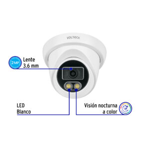 Camara Tipo Domo de 2MP Para Exterior Volteck