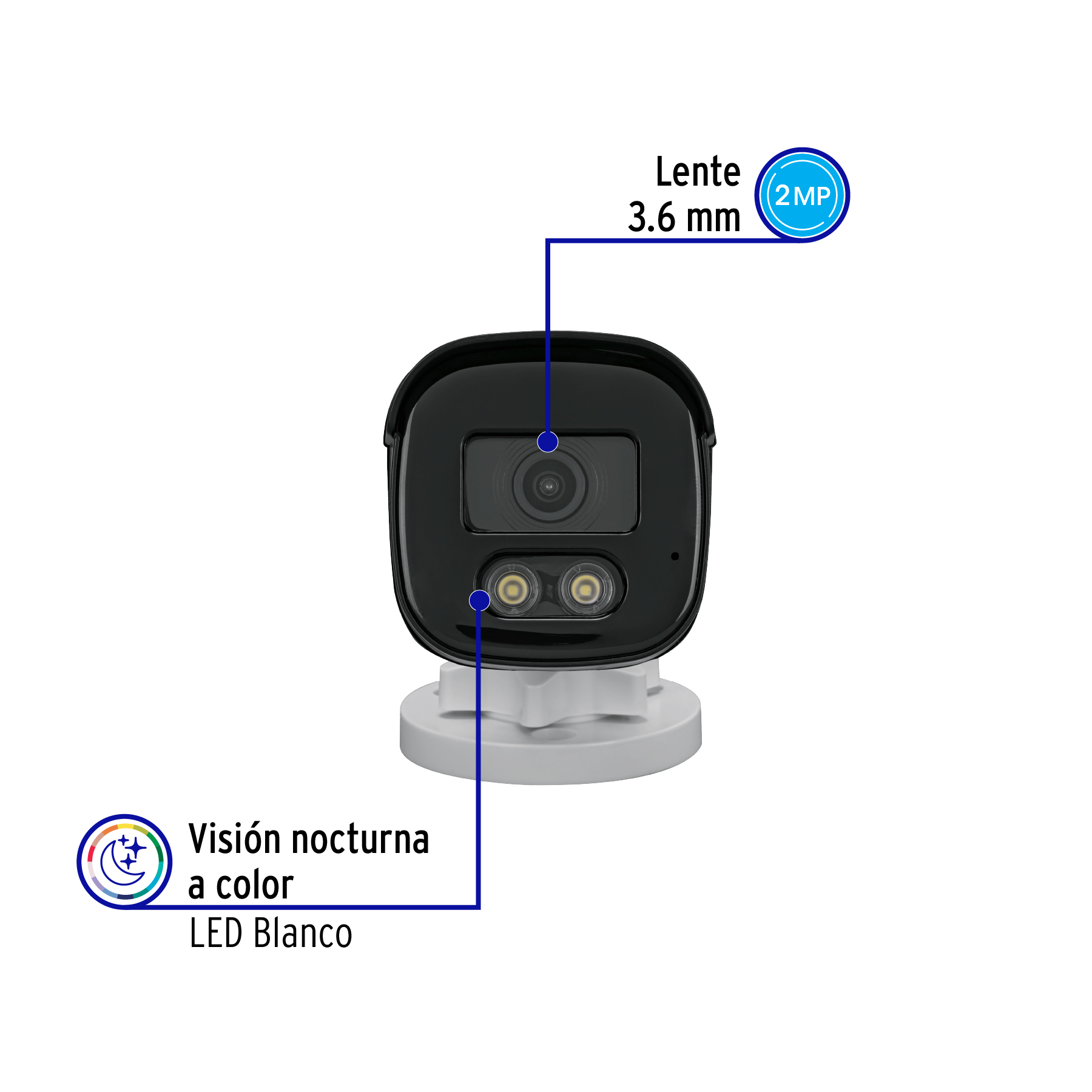 Camara Tipo Bala de 2MP Para Exterior Volteck