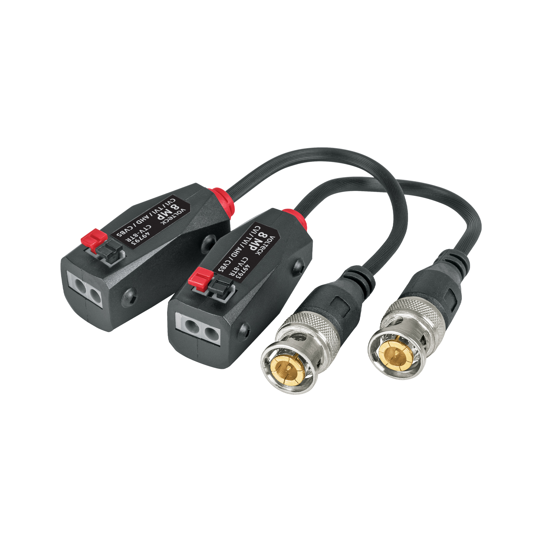 Par de Transceptores Pasivos Video Balun hasta 8MP Volteck
