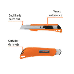 Cutter cuchilla de 25mm de 7" Reforzado Alma Metalica