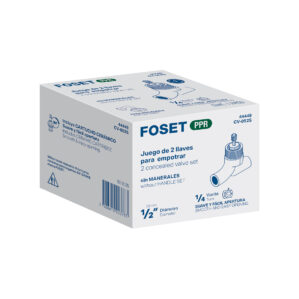 Juego de 2 llaves de empotrar PPR para regadera 1/2