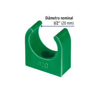 Abrazadera PPR de 1/2