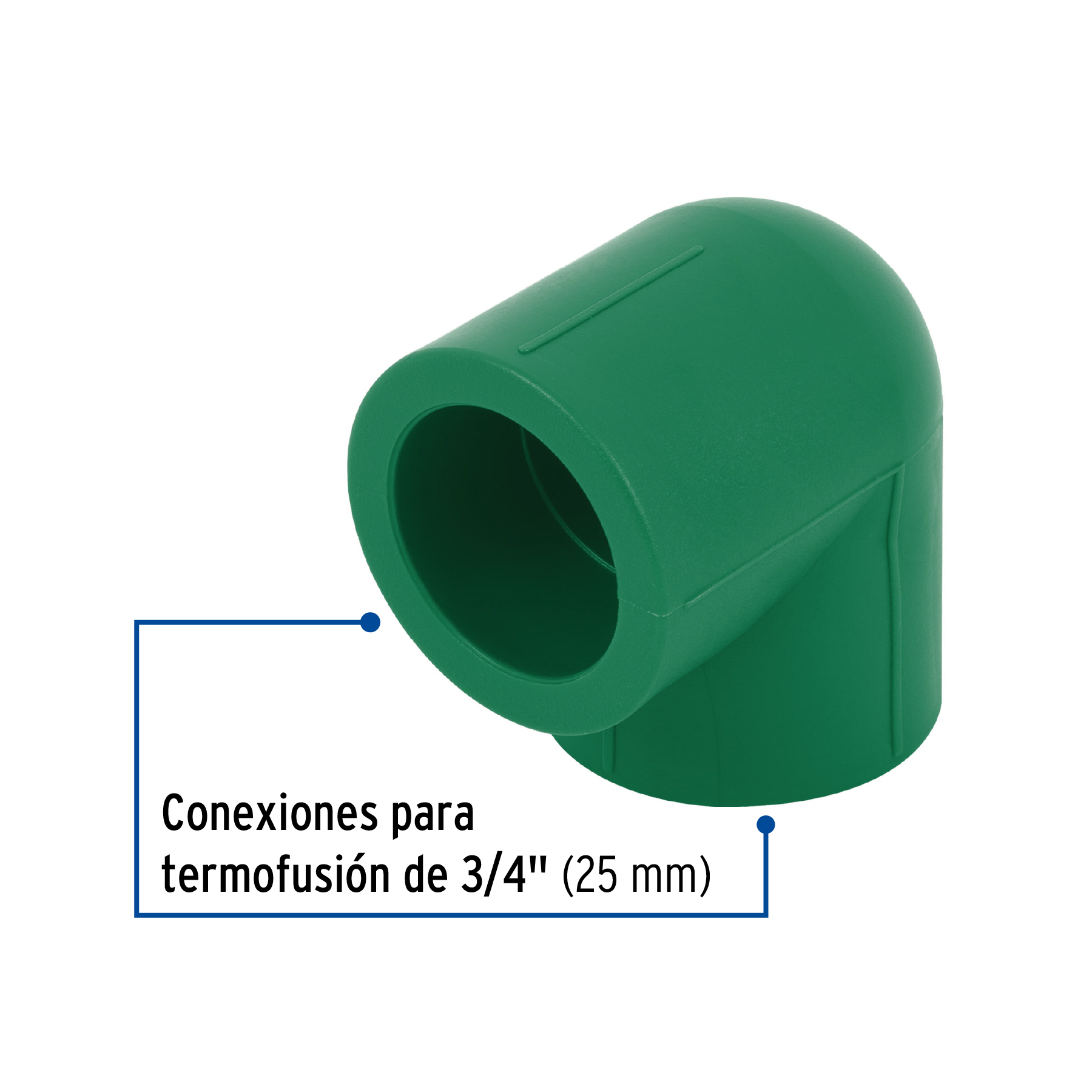 Codo 90° de PPR 3/4" 25mm