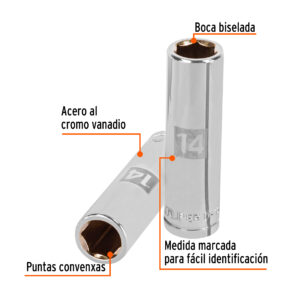 Dado de 14mm Cuadro 1/2"