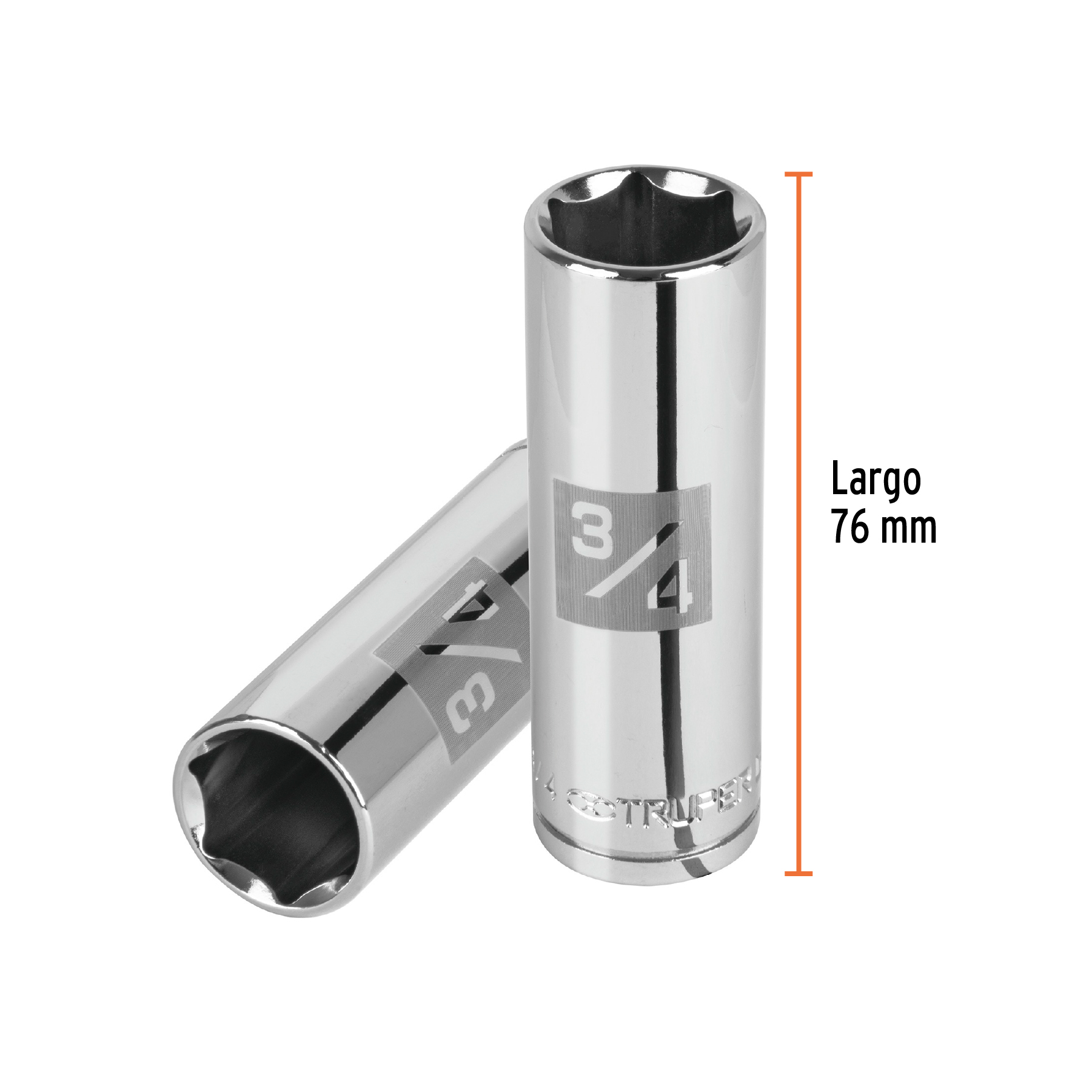 Dado Largo de 3/4" Cuadrado 1/2"