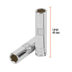 Dado Largo 8mm Cuadro 1/4