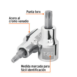 Dado punta Torx, cuadro 1/2