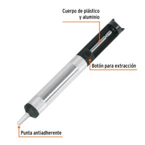 Desoldador de Succion Chico Aluminio Truper