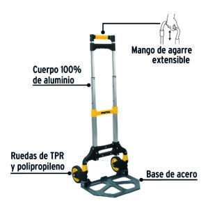 Diablo de carga plegable 100kg Pretul