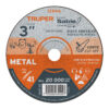 Disco Tipo 41 para corte fino de metal 3"