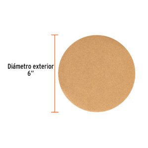 Pack 5 Discos de lija roto orbital 6