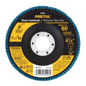 Disco Laminado Grano 60 de 4-1/2" Centro 7/8"