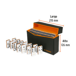 Domino Truper De Acrilico con Estuche