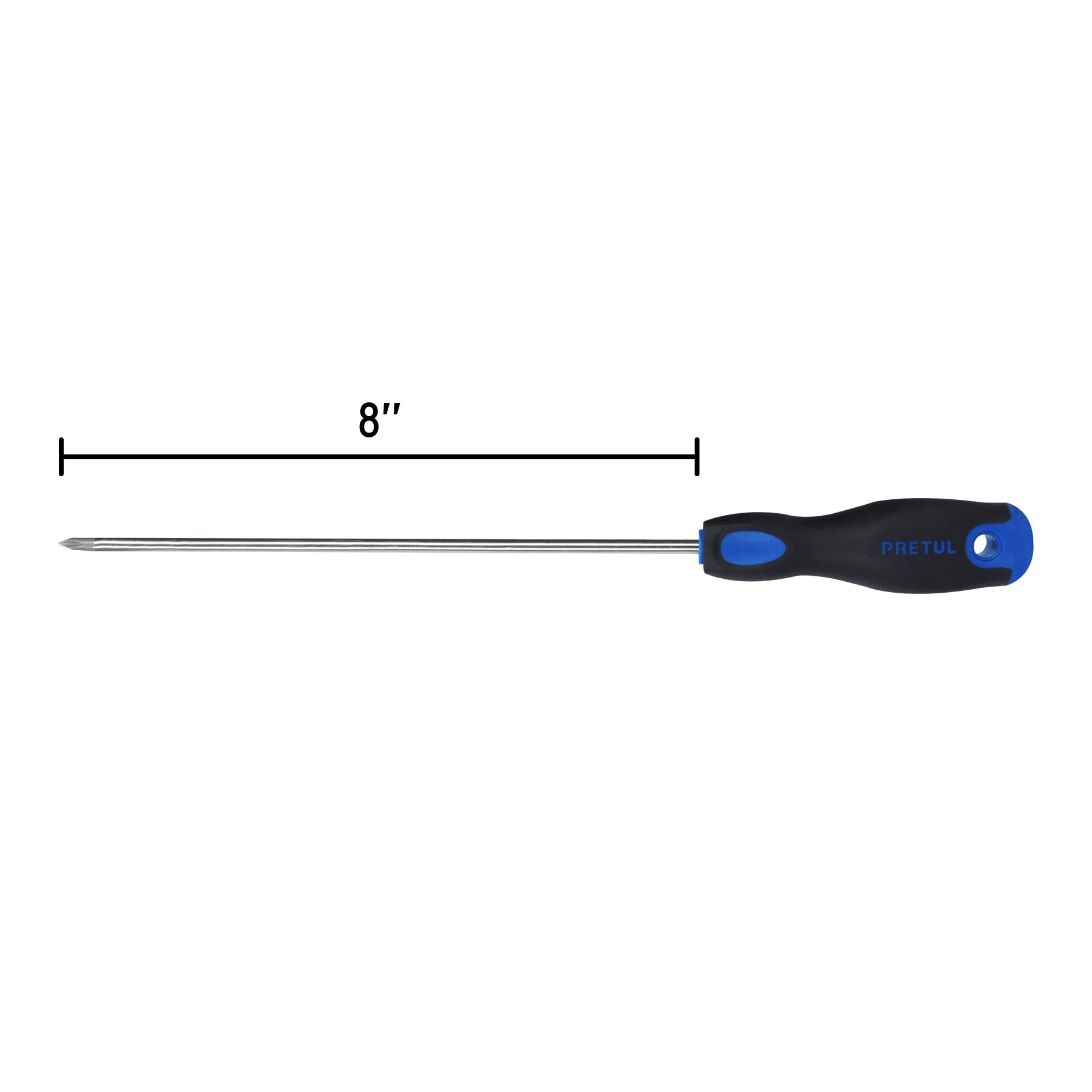 Desarmador de Cruz Phillips 3/16x8" Comfort Grip Pretul