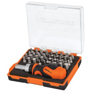 Desarmador tipo trompo con matraca 37 piezas