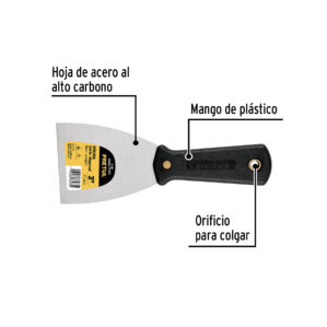 Espatula 3" rigida Pretul