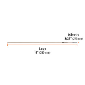 Electrodo 6011 de 3/32" bolsa de 1kg
