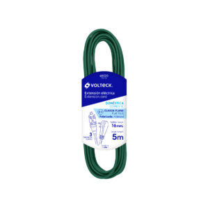 Extension electrica domestica 5m verde Volteck
