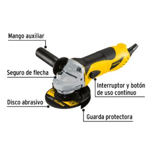 Esmeriladora angular 4-1/2" 700W Pretul