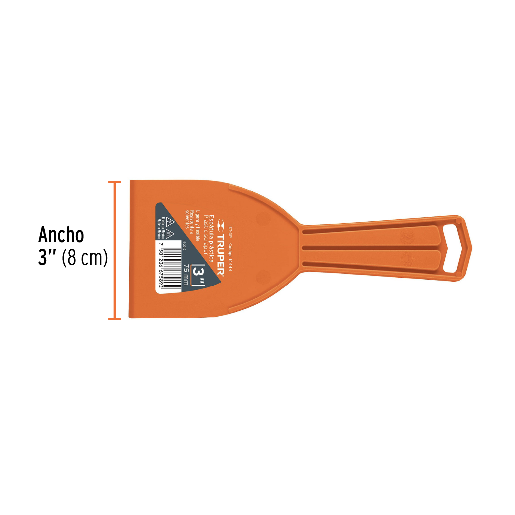 Espatula plastica 3"