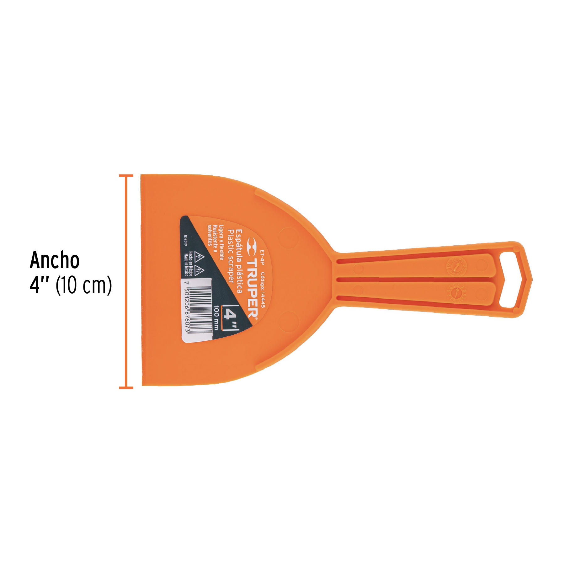 Espatula plastica 4"