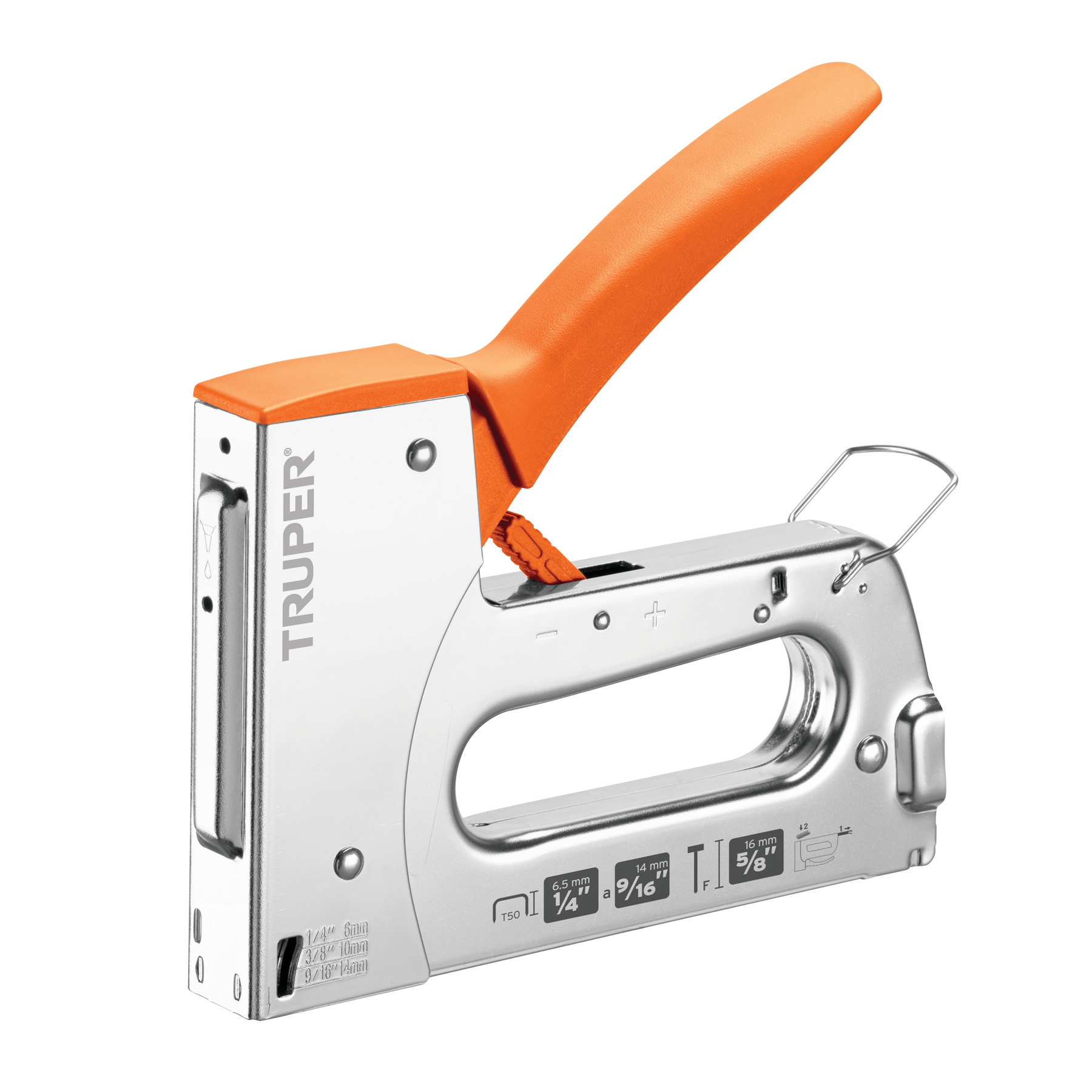 Engrapadora tipo pistola para grapas de 1/4 a 9/16"