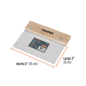Espatula Rectangular Acero Inoxidable 6