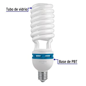 Lampara 105W espiral base Mogul E39 luz dia T5