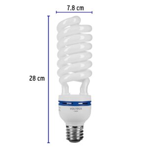 Foco Lampara 65W 220v Espiral Base Mogul E39 Luz dia