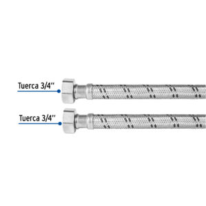 Manguera para Calentador de acero inox 3/4x3/4