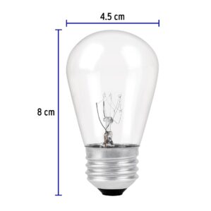 Lampara incandescente S14 de 11 W, 2200 K, E26/E27