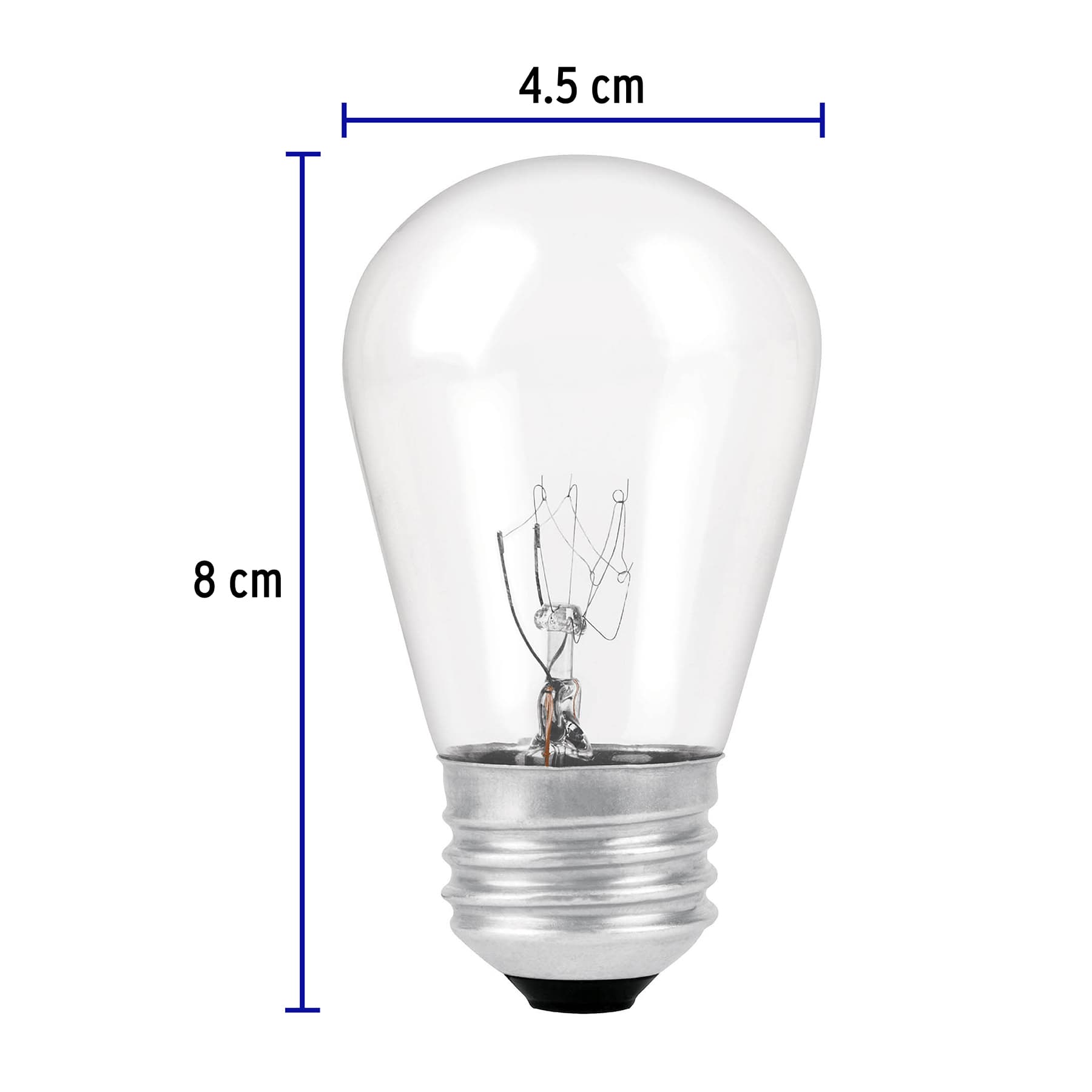 Lampara incandescente S14 de 11 W, 2200 K, E26/E27