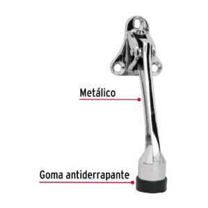 Fija puerta acabado de cromo