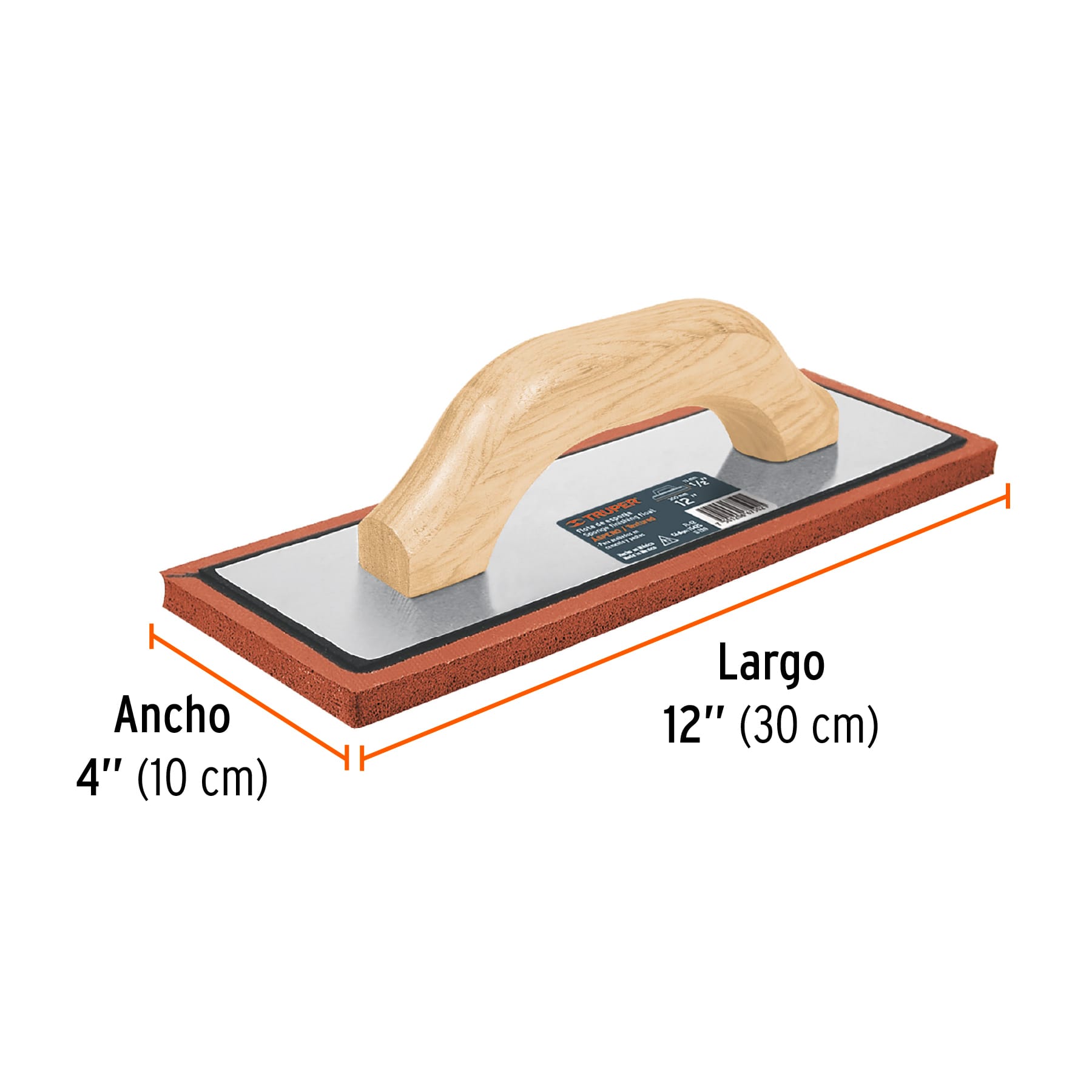 Flota de esponja 12" espesor 1/2" acabado aspero