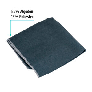 Franela gris de algodon 1m