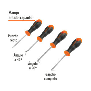 Ganchos multiusos set 4 piezas