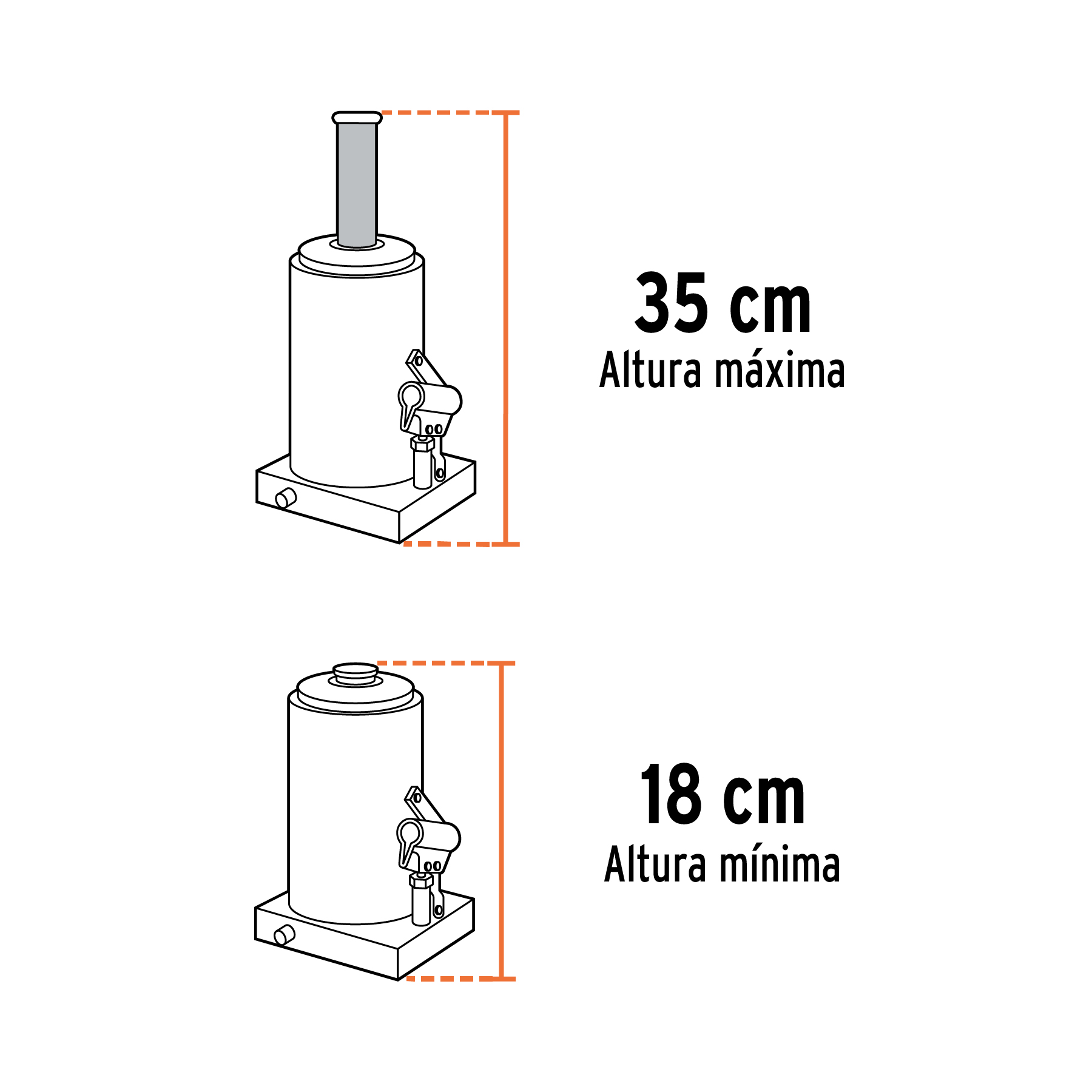 Gato de botella 2 toneladas