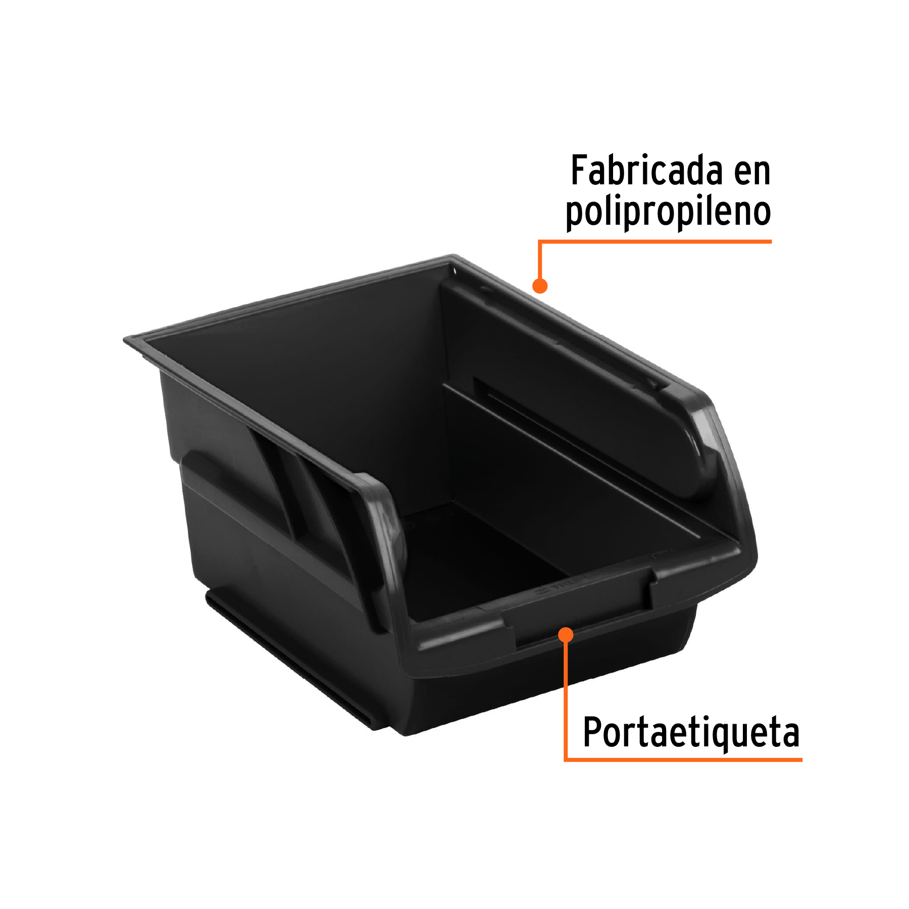 Gaveta apilable #2 de plastico 16.5x10.5x7.5cm