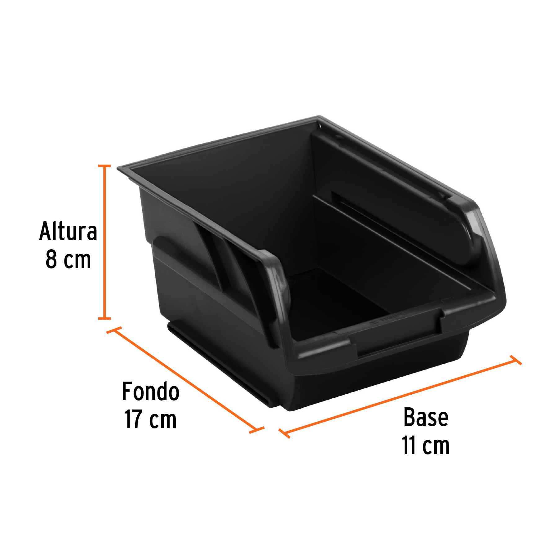 Gaveta apilable #2 de plastico 16.5x10.5x7.5cm