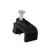 Grapa para cable plano 6x9.5mm Negra bolsa 20 pzas