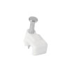 Grapa para cable plano 3x6mm blanca bolsa 20 pzas