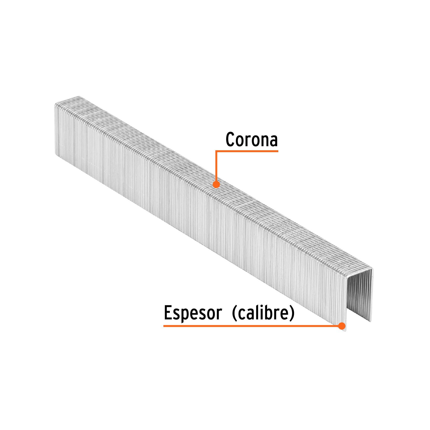 Caja 5000 Grapas para engrapadora neumatica ENEU-3/8 de 16mm