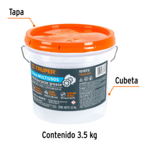 Grasa de litio multiusos 3.5 kg