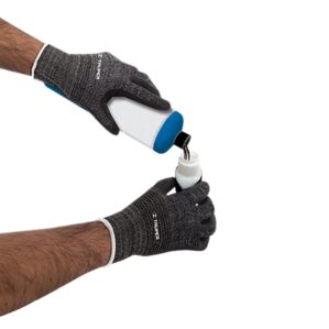 Guantes de nitrilo rugoso arenoso maximo agarre chicos