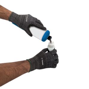 Guantes de nitrilo rugoso arenoso maximo agarre medianos