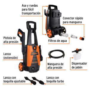 Hidrolavadora electrica 1800 PSI
