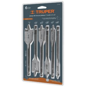 Juego de brocas planas de manita 6 piezas Truper